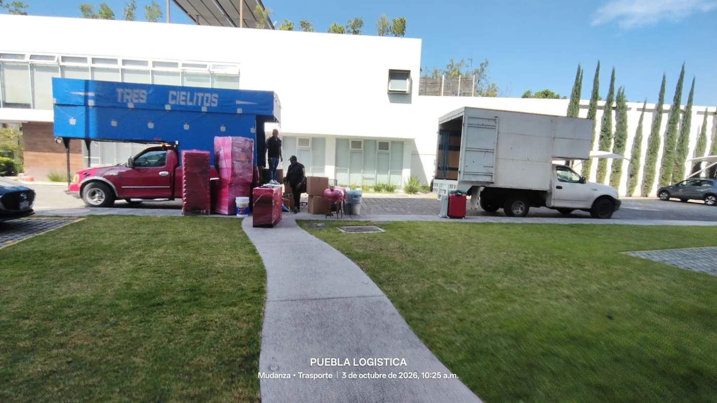 Servicio de mudanza en domicilio, con unidades de Puebla Logística